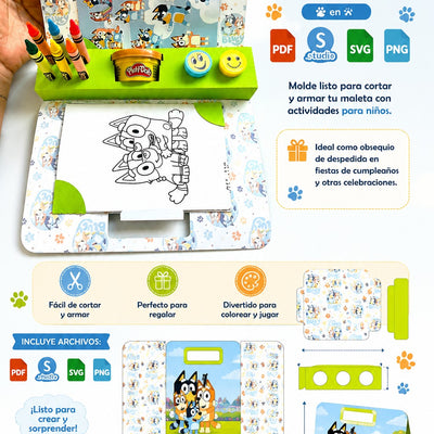 Lleva los 3 de arriba juntos y AHORRA. Mega pack Moldes Virales 3 en 1 (Crayones + Maleta + Activity Box)