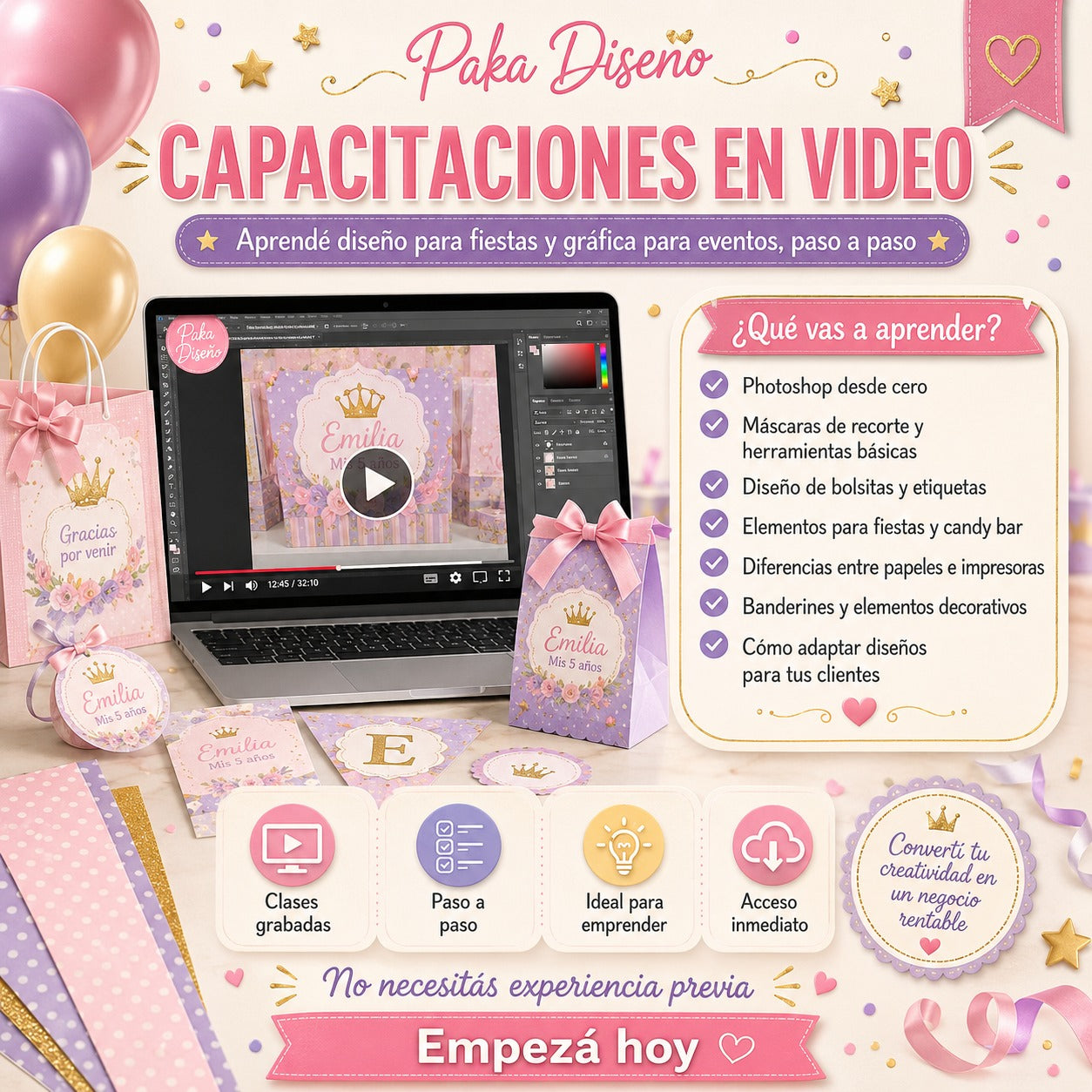 Curso - Photoshop Principiantes (Edición de material para grafica de eventos)
