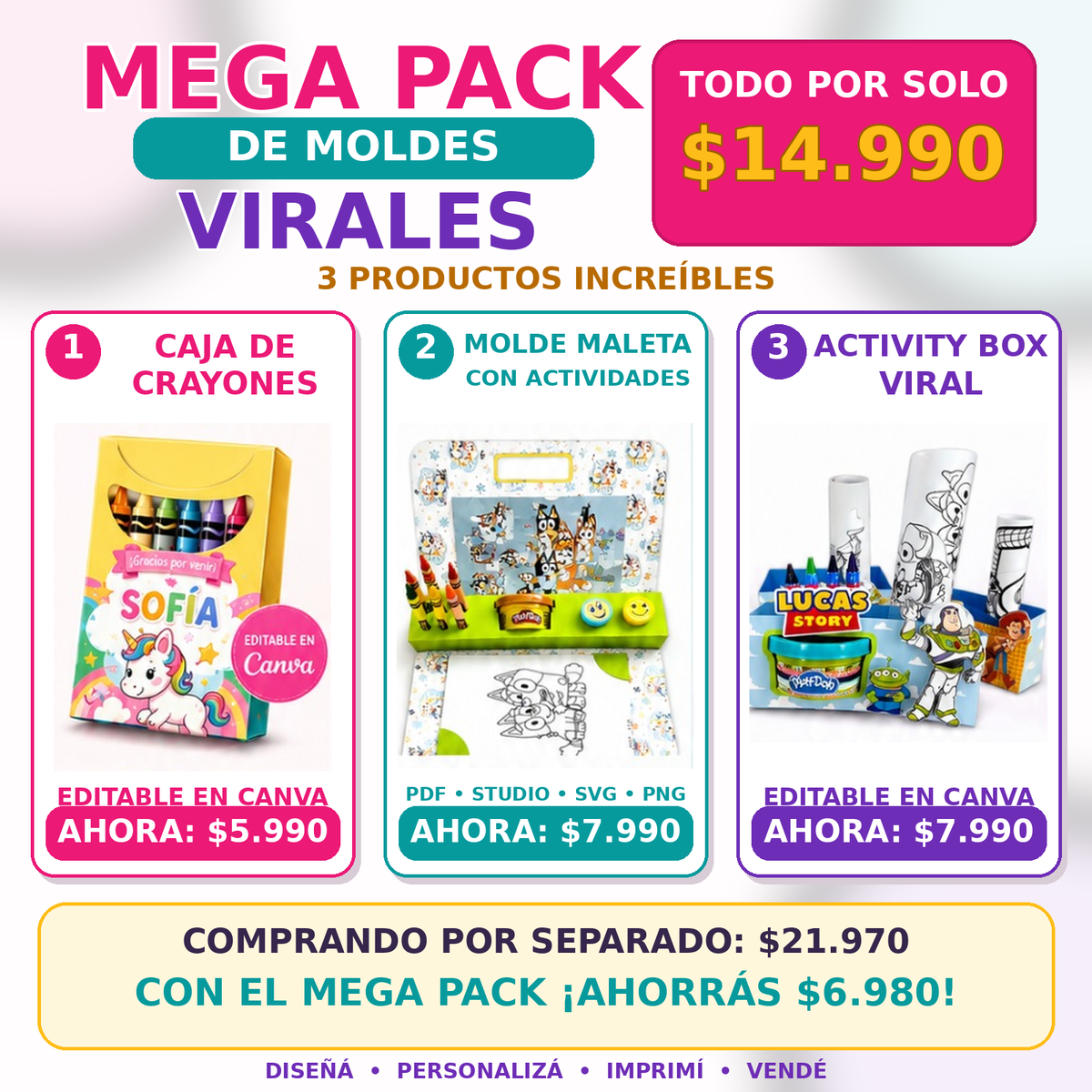 Mega Pack de Moldes Virales: 3 Productos Increíbles